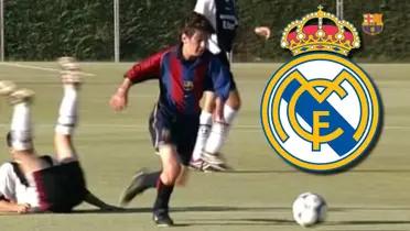 El niño que juega como Messi en La Masia, pero está en el Madrid y ya ilusionó