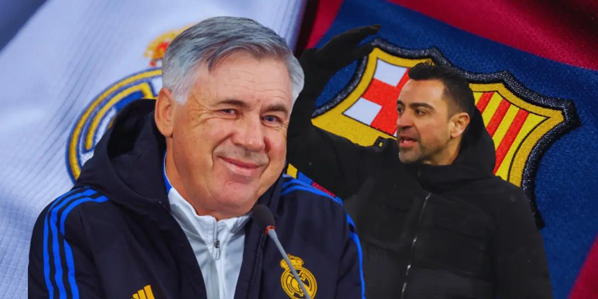 El palito de Carlo Ancelotti a Barcelona previo al clásico.