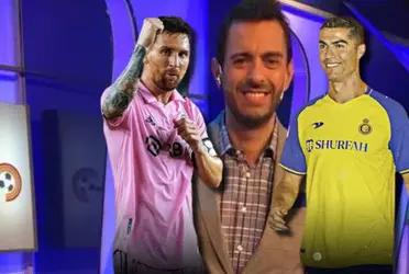 El periodista argentino que se identifica mucho con Messi, habló de Cristiano Ronaldo luego de anotar un doblete en Al-Nassr