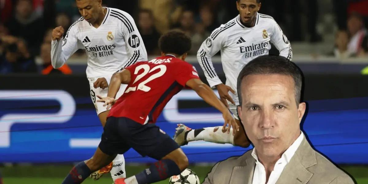 El periodista deportivo volvió a cargar a los blancos en redes sociales