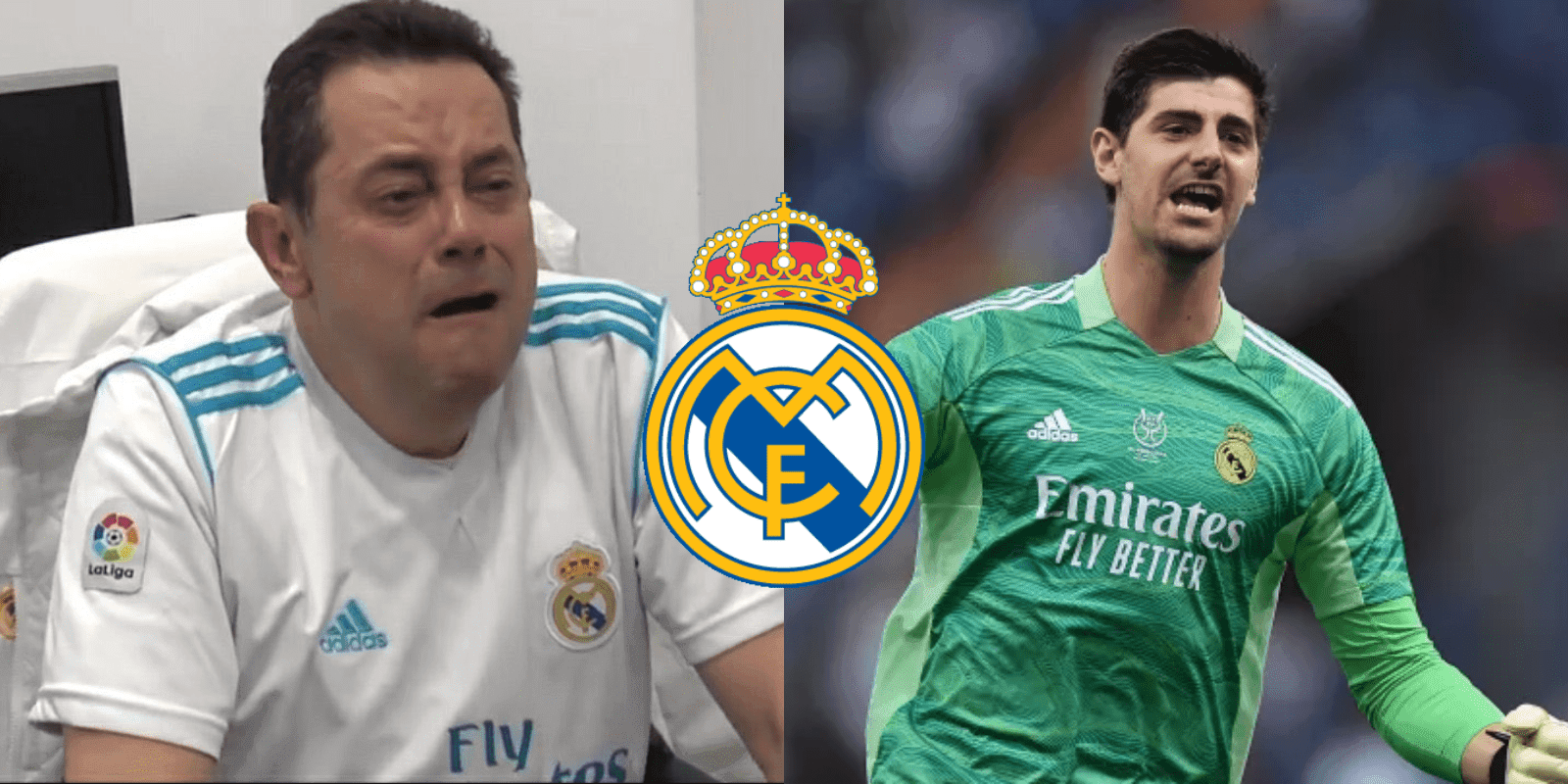 El periodista reaccionó a un posteo donde celebraban la pedida de mano del belga y el portero del Madrid no se guardó nada