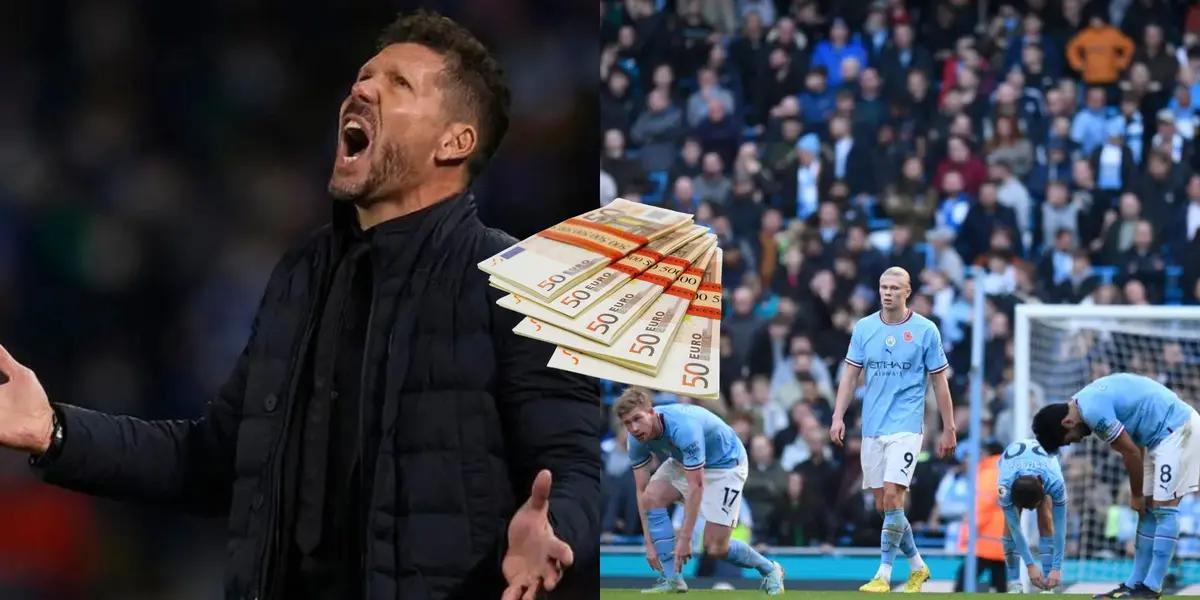 El poderoso Manchester City quiere a un jugar que Diego Simeone considera indispensable y prohibió que se vaya