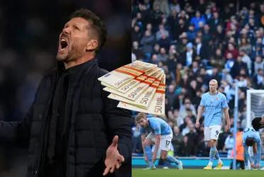 El poderoso Manchester City quiere a un jugar que Diego Simeone considera indispensable y prohibió que se vaya