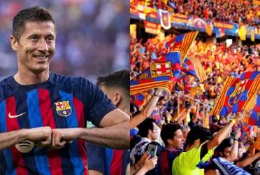 El polaco no para de sorprender a los fanáticos culés con sus acciones.