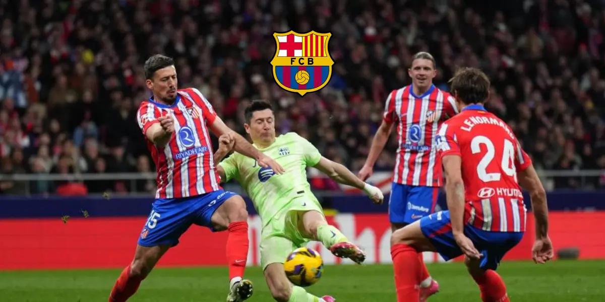 El polaco tenía hambre de gol contra el Atlético de Madrid