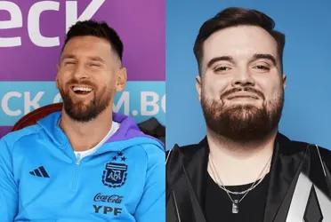 El popular streamer español tuvo un cruce de palabras con Lionel Messi.