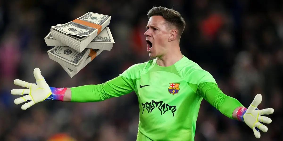 El portero alemán quiere negociar un nuevo salario con el Blaugrana.