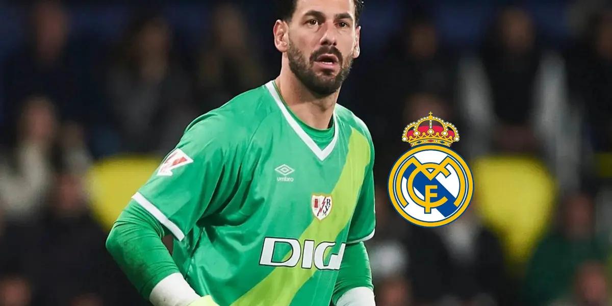 El portero argentino del Rayo se puso a regatear jugadores madridistas en su córner