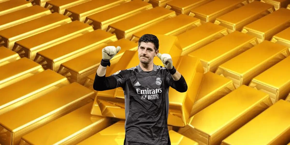 El portero belga sufrió la rotura del ligamento cruzado anterior en su rodilla izquierda, aún así no ha perdido la oportunidad de seguir generando millones