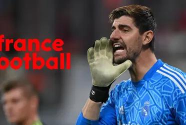 El portero del Real Madrid sigue demostrando que la revista se equivocó con su puesto en el Balón de Oro.