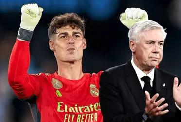 El portero español hizo su primera aparición con la camiseta del Real Madrid y se fue sin recibir goles.