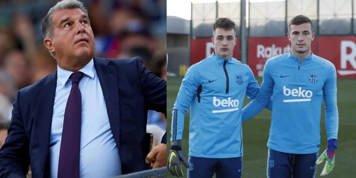 El portero Iñaki Peña tiene pocos minutos en el arco del Barza, pero la directiva confía en su potencial y no lo dejará ir.