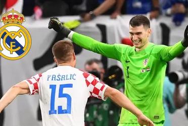 El portero de la selección de Croacia ha sorprendido al cuadro madridista y su presidente ya busca su ficha.