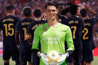 El portero tendrá este viernes su estreno con la camiseta merengue frente al Celta de Vigo.