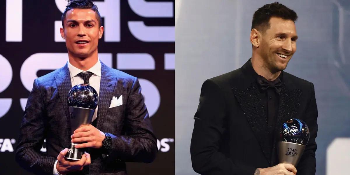 El portugués no estuvo presente en la premiación, pero dio mucho de qué hablar.