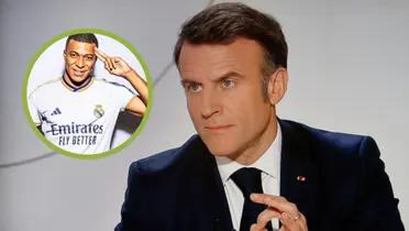 El presidente de Francia, Emmanuel Macron, durante una entrevista.