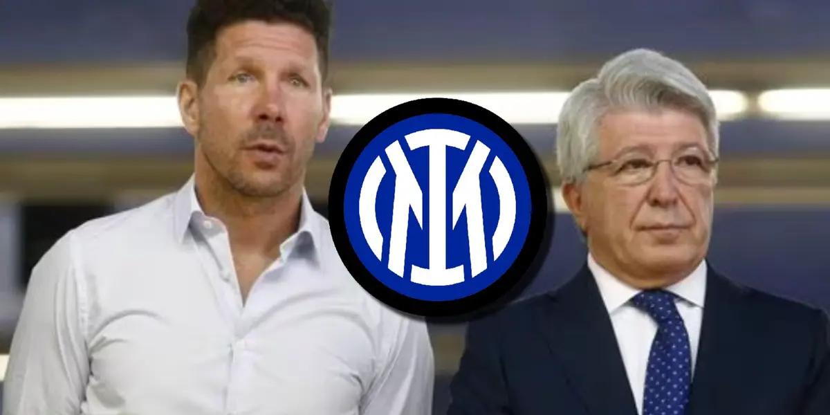 El presidente del Atlético de Madrid tiene claro lo que pasará con Diego Simeone, que sonó con fuerza para el Inter