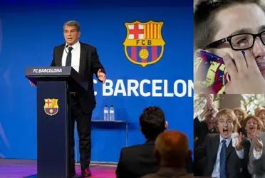 El presidente del Barcelona habló sobre la leyenda del equipo azulgrana.