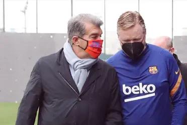 El presidente del Fc Barcelona se expresó sobre la situación contractual del entrenador blaugrana Ronald Koeman. Joan Laporta ya había sido cuestionado por sostener al neerlandés por miembros de la directiva.
