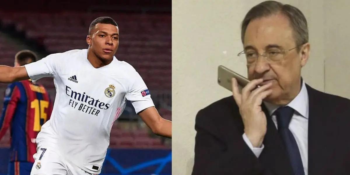 El presidente del Madrid sabe que Mbappé no tolera a Messi y tratará de ir por ese lado para tratar de convencer al crack galo.
