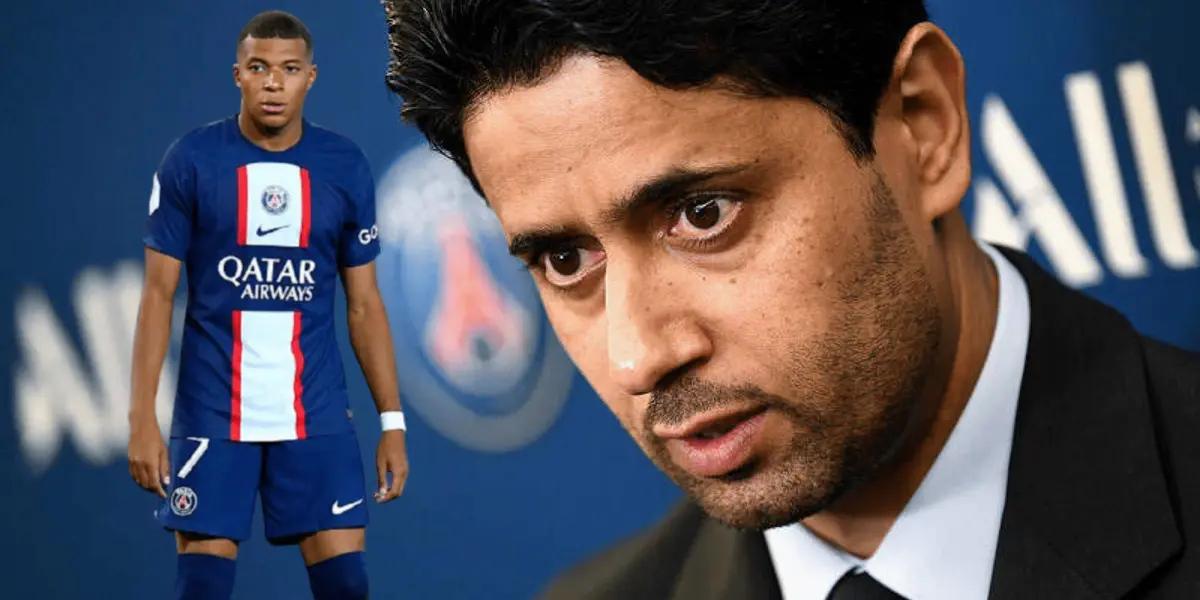 El presidente del PSG aprovechó el sorteo de grupos de la Champions League para referirse al futuro del francés