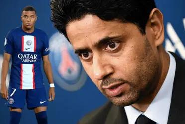 El presidente del PSG aprovechó el sorteo de grupos de la Champions League para referirse al futuro del francés
