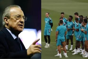 El presidente del Real Madrid Club de Fútbol quiere poder sacar todos los descartes de la plantilla, pero por una verdadera fortuna.