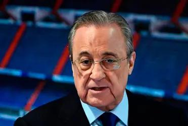 El presidente del Real Madrid no quedó conforme con el rendimiento del árbitro.