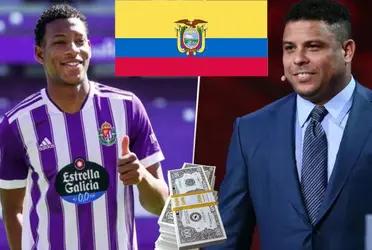 El presidente del Real Valladolid estaría buscando alternativas en la negociación para favorecer la continuidad del internacional ecuatoriano.