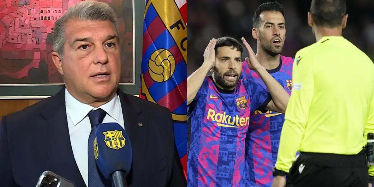 El presidente de FC Barcelona, Joan Laporte, habló sobre el caso Negreira, donde pagaron al referí y se los acusa de corrupción