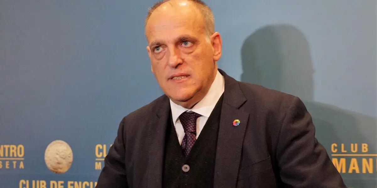 El presidente de LaLiga amenaza a los dos más poderosos.