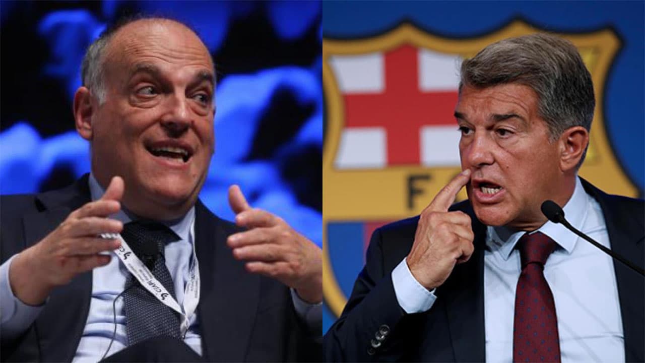 El presidente de LaLiga le puso fronteras a las ilusiones de las contrataciones estelares que planea tener el Fútbol Club Barcelona. La guerra fría con Laporta, comienza.