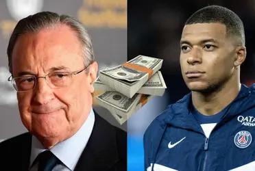 El presidente madridista quiere atraer al francés a fichar por el Madrid el próximo año.