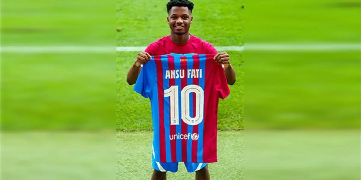El producto de La Masía fue designado como el jugador que portará el mítico dorsal número “10” que utilizaron Ronaldinho y Messi en estos últimos 20 años. Conocé a Ansu Fati.