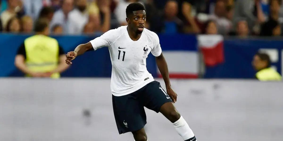 El puntero derecho del cuadro catalán no fue gravitante, pero colaboró con una asistencia en el 3er gol francés.