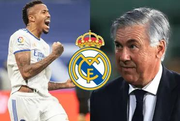 El rendimiento de Militao ante Getafe le genera presión a Ancelotti.