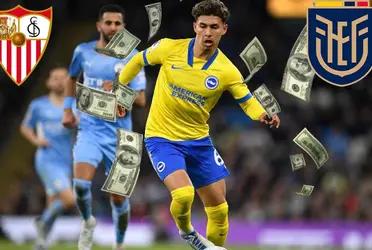 El Sevilla esta en busqueda de jugadores en el mercado de fichajes de verano y habría apuntado al joven delantero ecuatoriano Jeremy Sarmiento por quien podría pagar hasta 10 millones de euros.