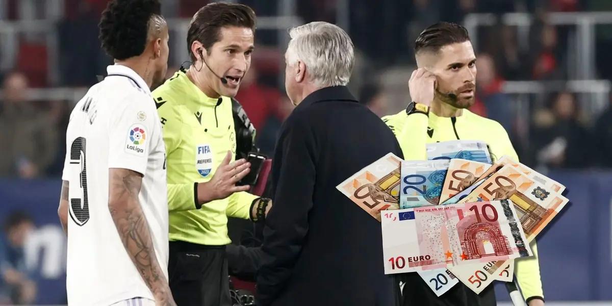 El sueldo de un referí en España es bastante alto, mejor de lo que pagan algunos equipos de LaLiga