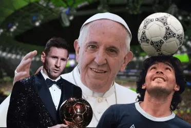 El sumo pontífice entró en la discusión por el mejor jugador de todos los tiempos.