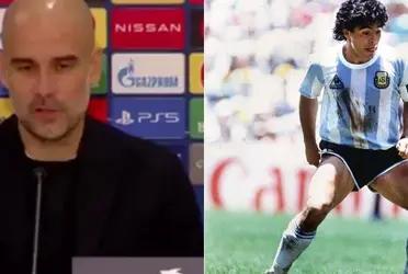 El técnico catalán dedicó unas palabras a Diego tras su fallecimiento.