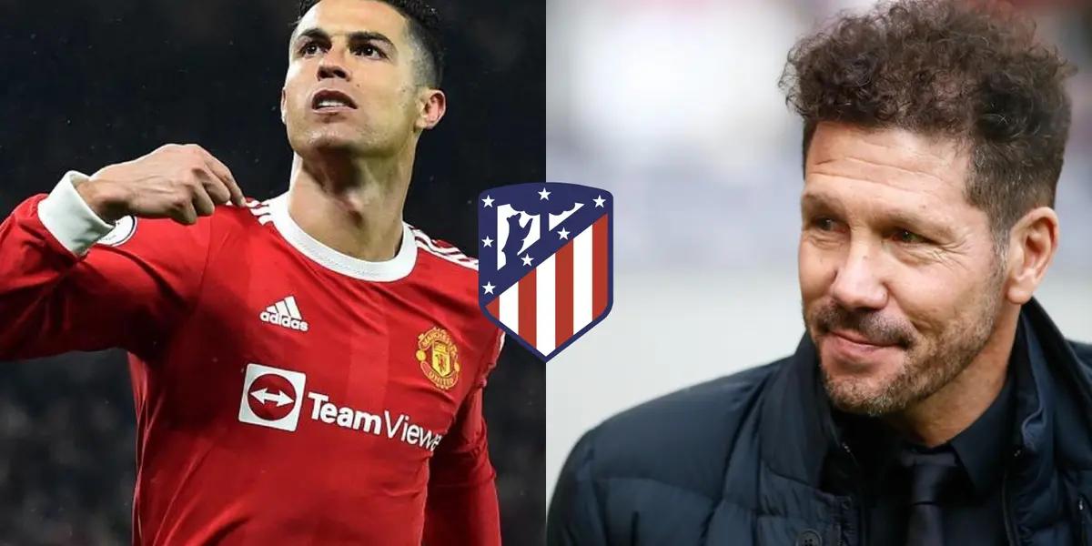 El técnico del Atlético de Madrid estaría encantado de dar la bienvenida a Cristiano Ronaldo, futbolista que desea abandonar el Manchester United de cara a la próxima temporada.