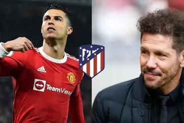El técnico del Atlético de Madrid estaría encantado de dar la bienvenida a Cristiano Ronaldo, futbolista que desea abandonar el Manchester United de cara a la próxima temporada.