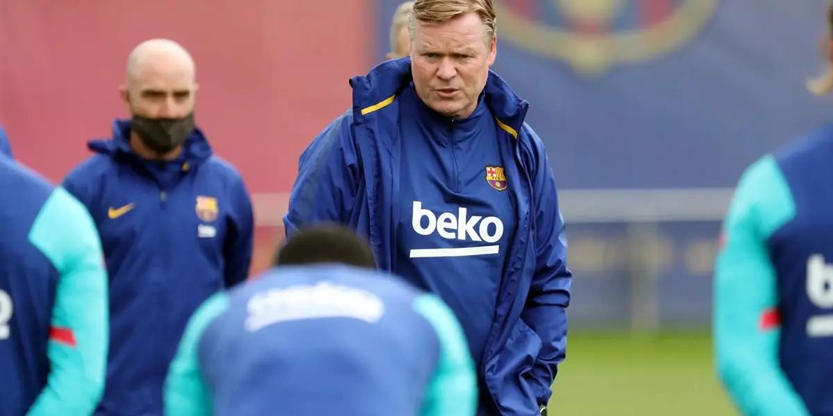 El técnico del Barca se reunió con el presidente del club.