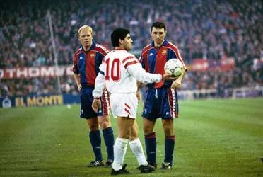 El técnico del Barca se sumo a los saludos hacia Diego Armando Maradona.
