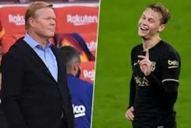 El técnico del Barca tuvo gratas palabras para con De Jong.