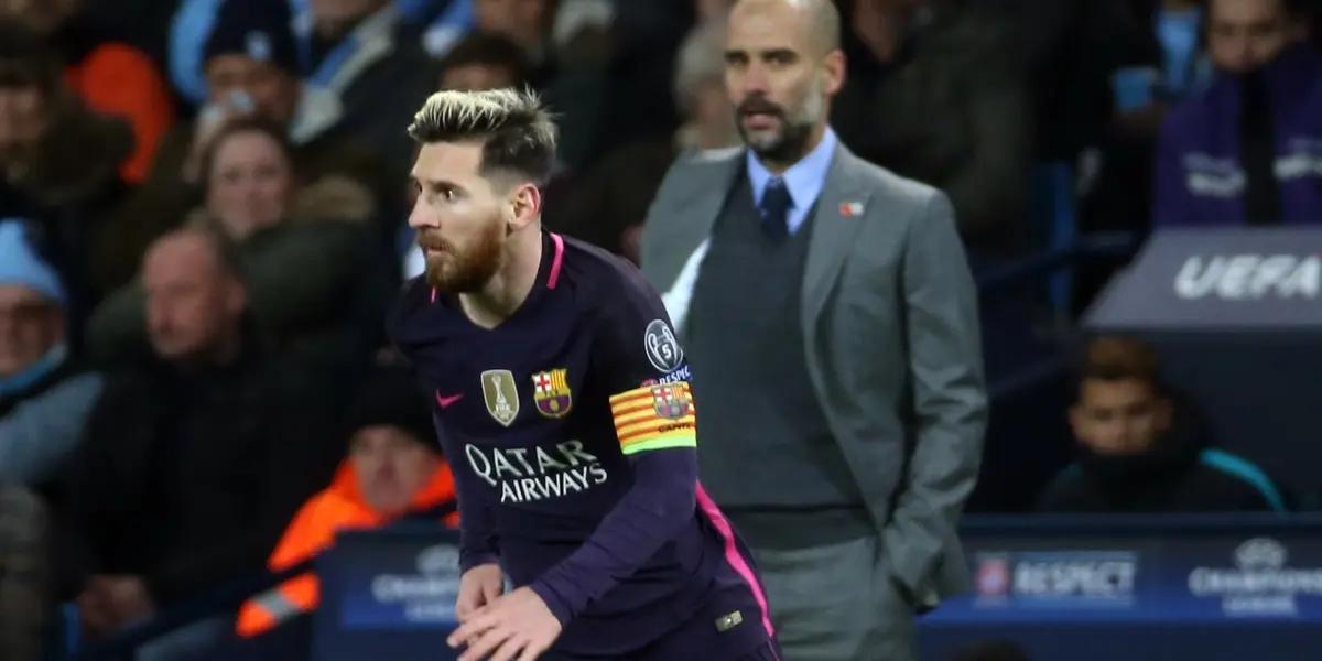 El técnico español quiere a Lionel Messi como parte de su nuevo proyecto