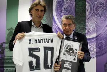 El tenista, que en 1966 marcó el hito de vences en el histórico césped de Wimbledon, había recibido 50 años después una camiseta conmemorativa del Real Madrid. El equipo de sus amores.