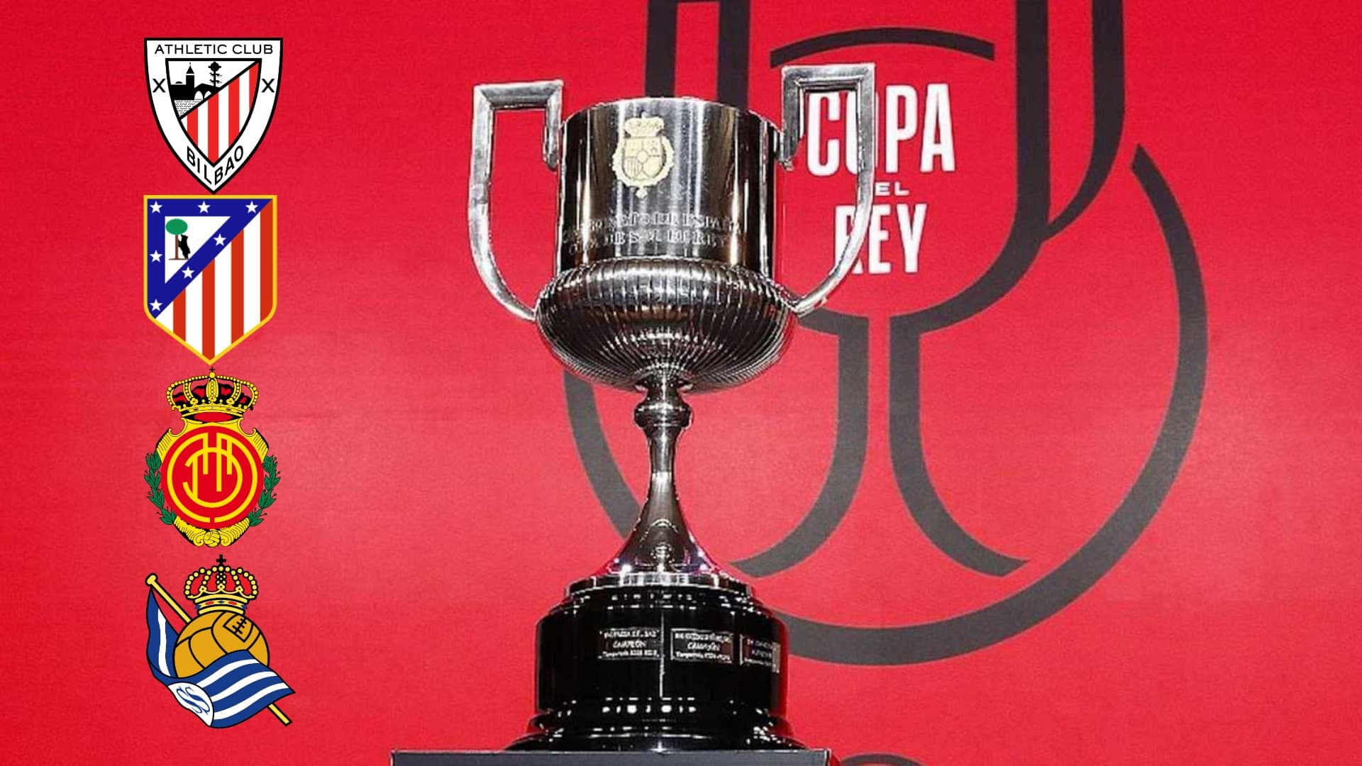 El trofeo de la Copa del Rey