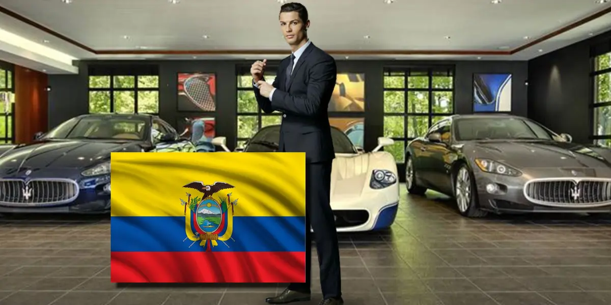 El único jugador ecuatoriano que tiene el mismo coche de 300 mil de CR7