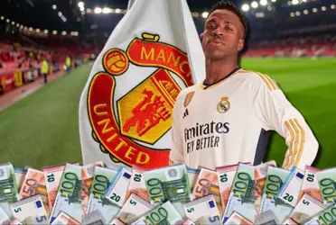 El United puso 150 millones para sacarlo del Madrid, esta respuesta dio Vinicius
